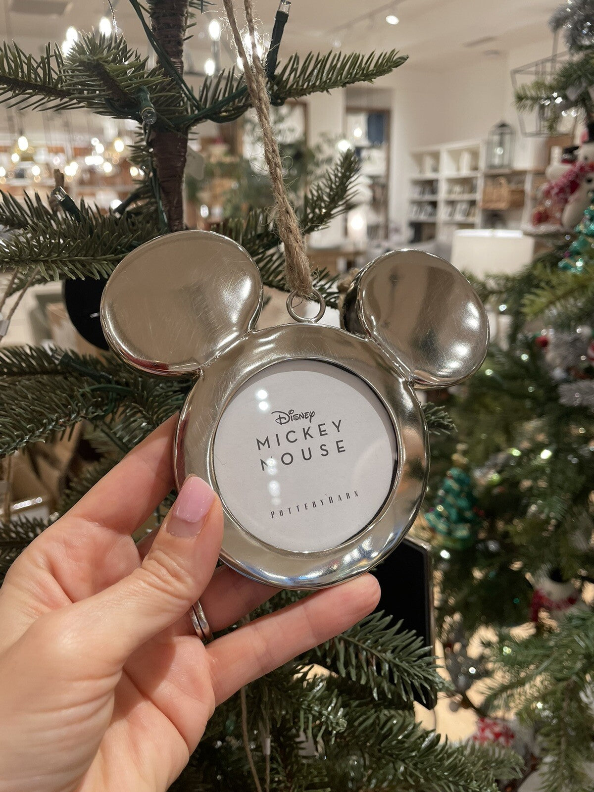 Pottery Barn Mickey Mouse Ornament Holiday Christmas Disney party birthday kid z