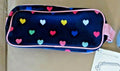 Pottery Barn School disney Rainbow Heart PENCIL CASE bag girl princess pink ,