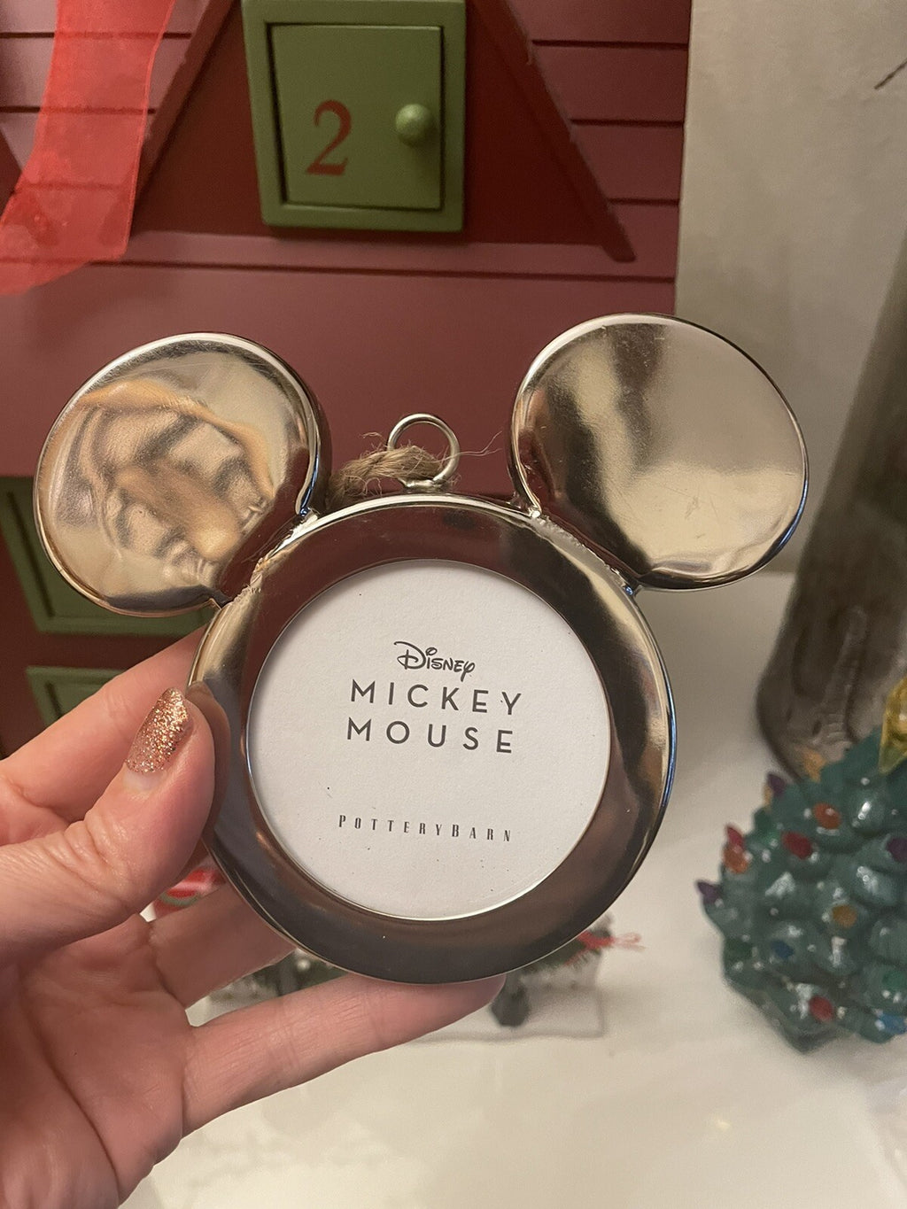 Pottery Barn Mickey Mouse Ornament Holiday Christmas Disney party birthday kid z