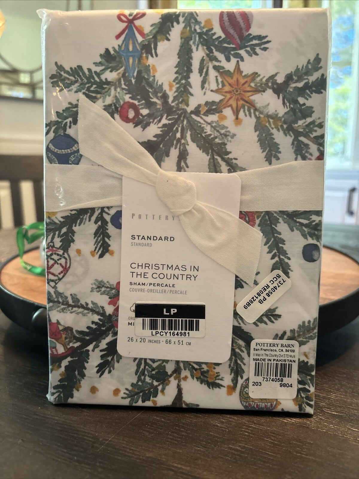 Pottery Barn holiday Christmas Country PILLOW SHAM Nostalgic gift party city .