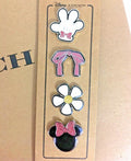 Disney Coach minnie mouse holiday pin set 4pc Mickey gift school bag travel =