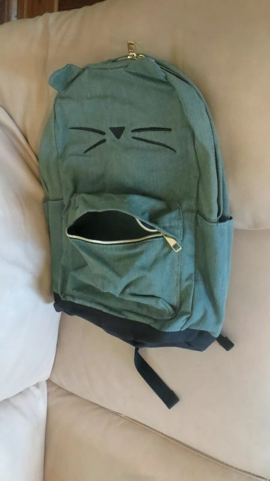 Pottery Barn school Disney LARGE BACKPACK Emily Merritt cat ?? travel Girl .