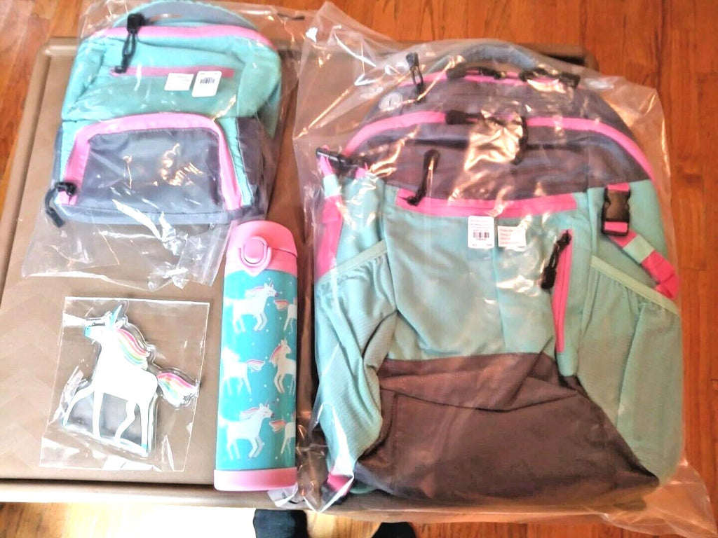 Disney School Pottery Barn backpack rainbow +Lunch bag Travel sport girl  ??  .