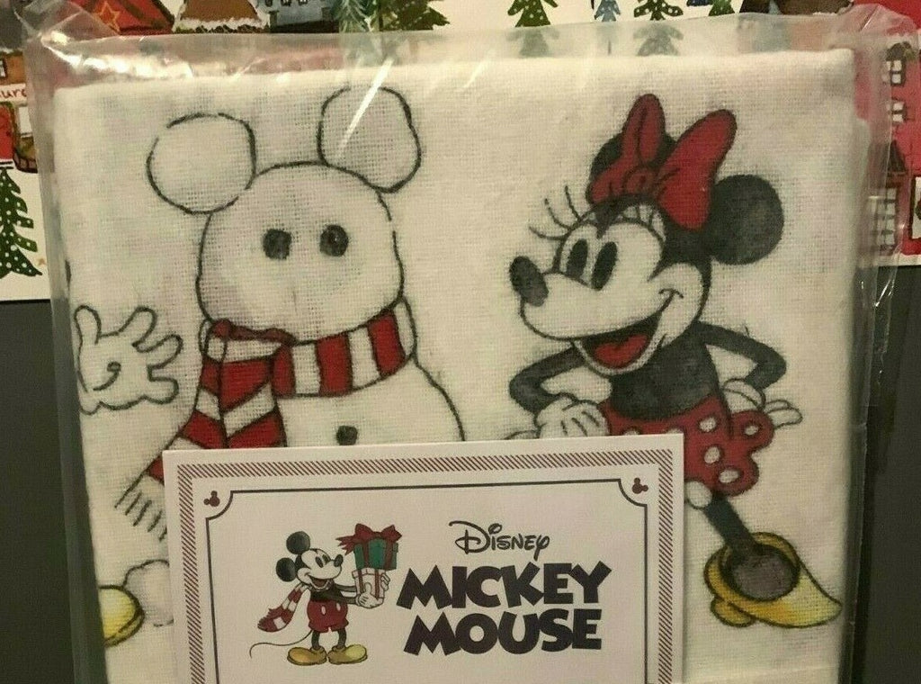 Pottery Barn Mickey Minnie Mouse holiday Christmas Disney gift Pillowcase kids ]