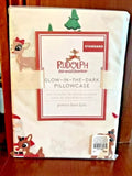 pottery barn Holiday Christmas RUDOLPH FROSTY BUMBLE SNOWMAN Disney pillowcase