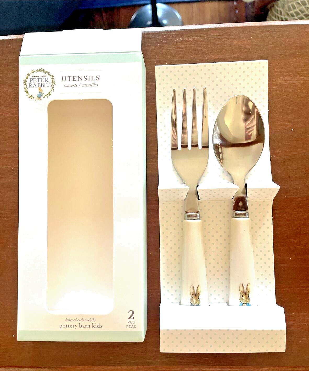 School Disney Pottery Barn Peter Rabbit Utensil Set Party Holiday Pre K Kid a