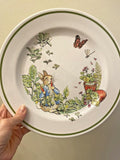 Disney Pottery Barn PLATE Easter bunny Peter rabbit holiday gift party flower ]