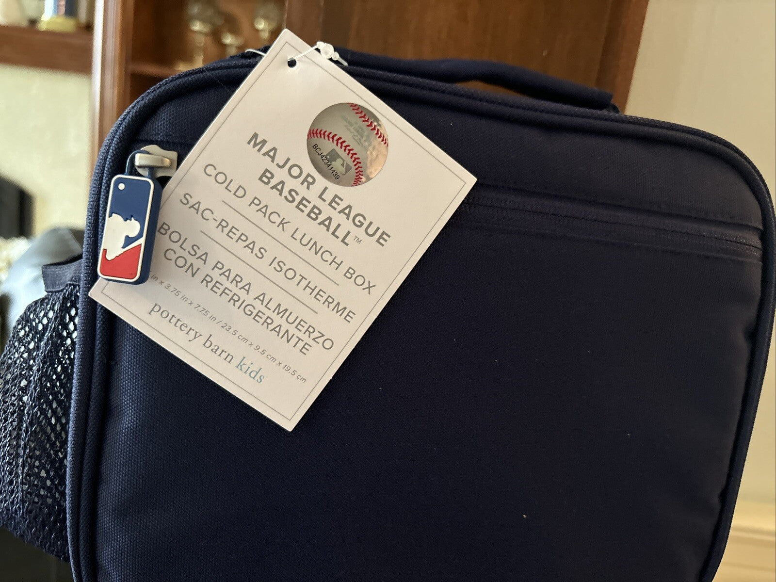School Pottery Barn MLB BASEBALL LUNCH BOX Cold Pack+Utensil SET Sports Bag =