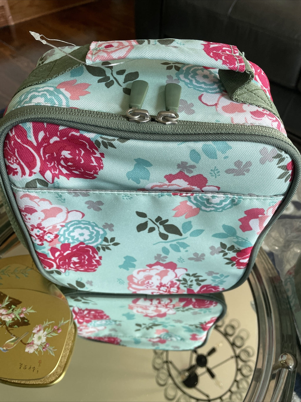 Pottery Barn LUNCH BOX BAG school disney Garden Party floral star holiday girl /
