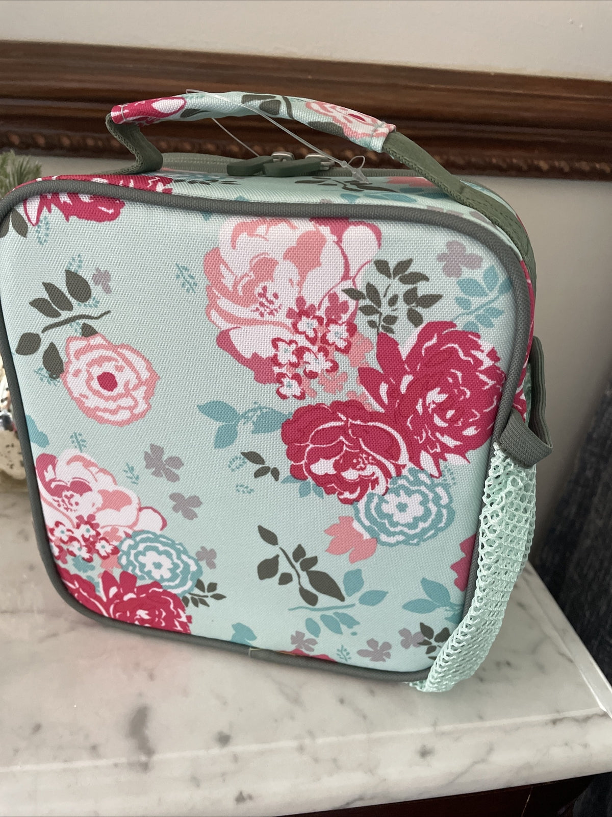 Pottery Barn LUNCH BOX BAG school disney Garden Party floral star holiday girl /