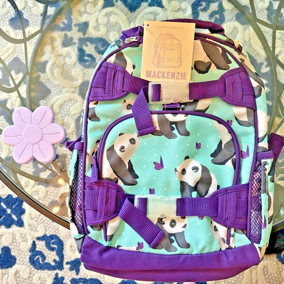 Pottery Barn school Disney BACKPACK LUNCH Heart ??Flower Panda travel Girl BAG 1
