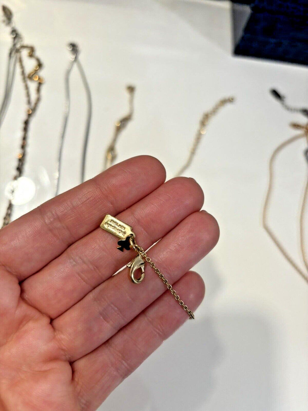 Kate Spade Necklace Jewelry Birthday GIFT gold silver holiday snowman $300 ]