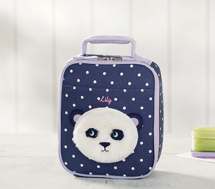 School Pottery Barn Disney LUNCH BOX bag princess panda dot gift girl travel .