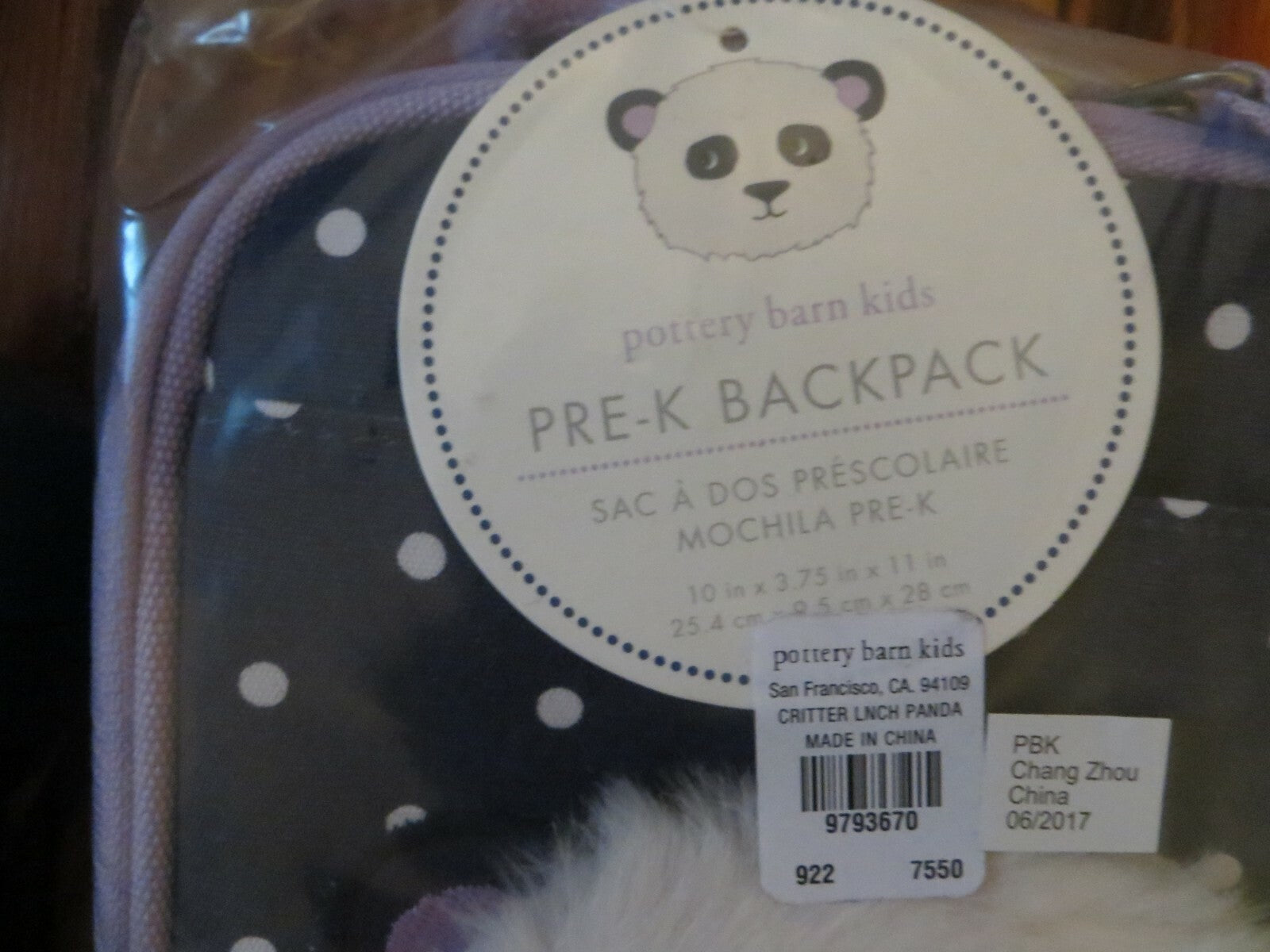 School Pottery Barn Disney LUNCH BOX bag princess panda dot gift girl travel .