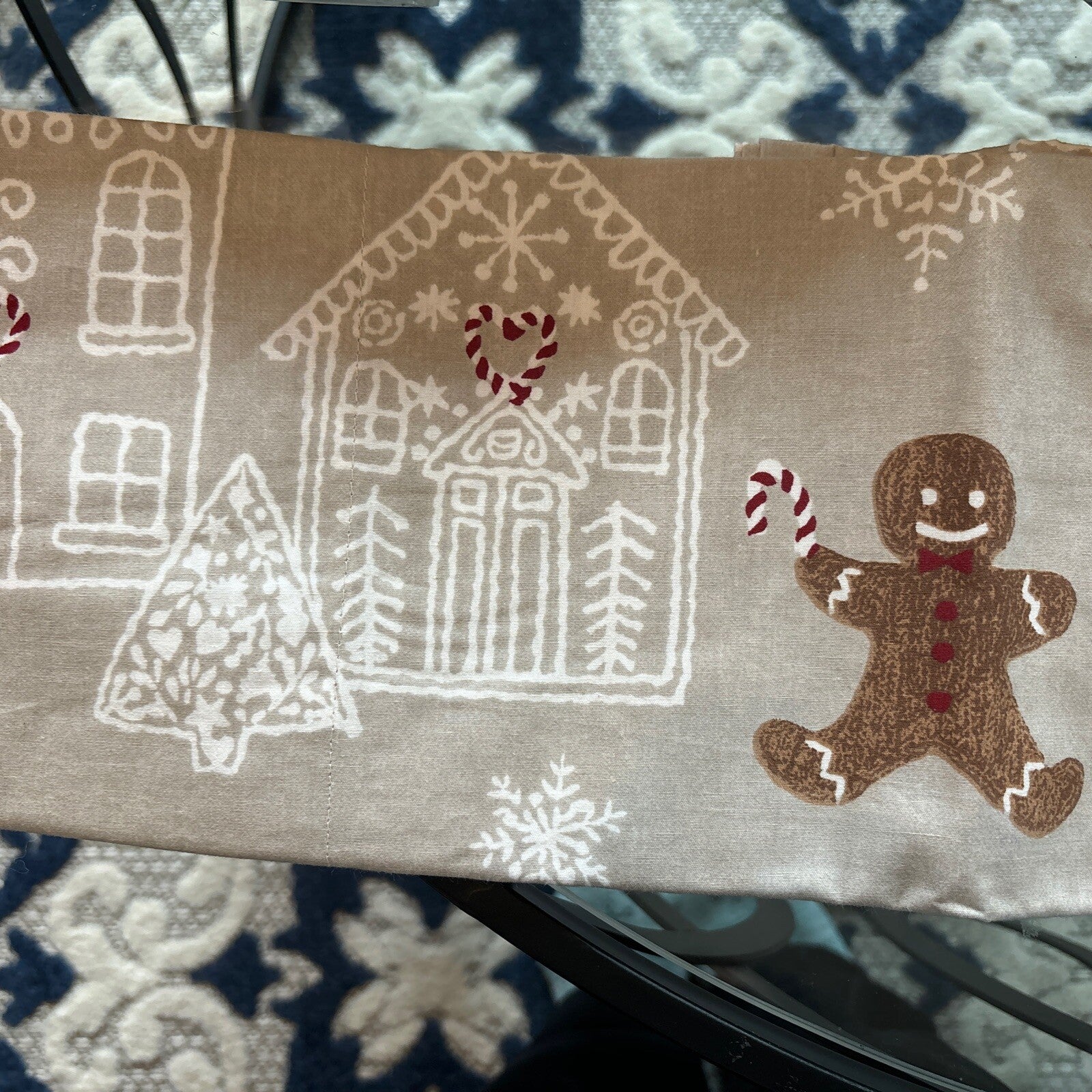 Pottery Barn Disney Holiday Gingerbread Christmas Pillowcase SET 2 kid ?? z