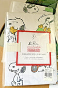 Disney Snoopy Pottery Barn Pillowcase holiday party peanuts school kid travel *