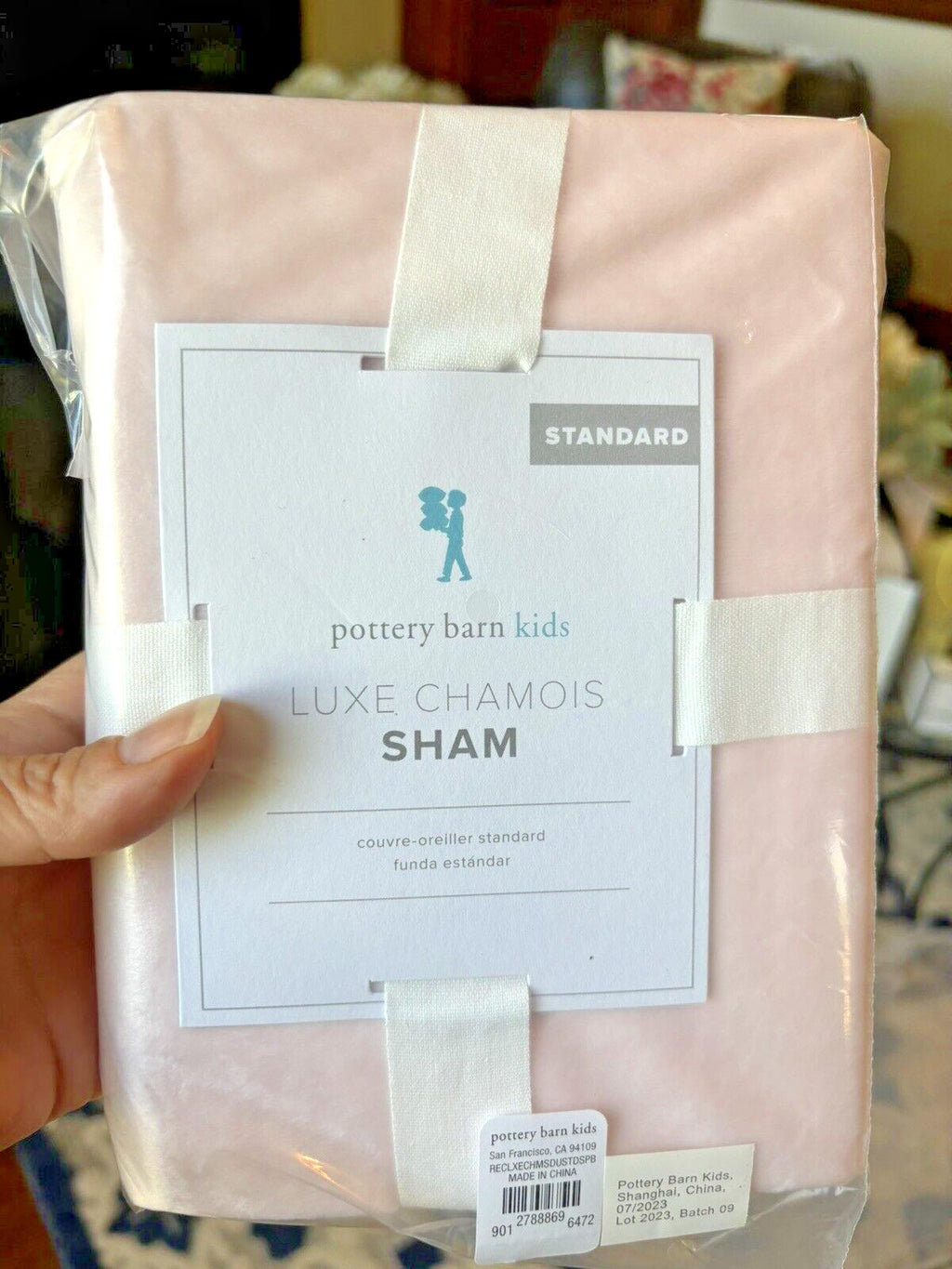 Disney Pottery Barn pillow sham princess Luxe Chamois Pink holiday party gift -