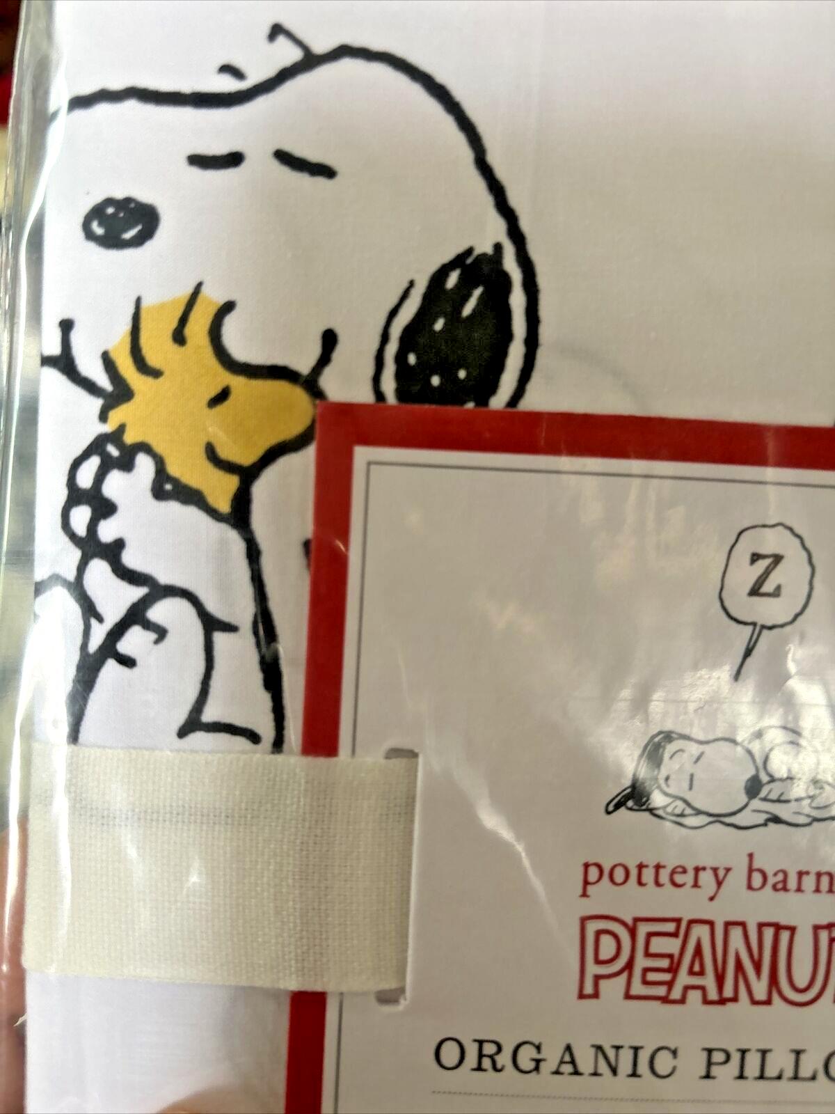 Disney Snoopy Pottery Barn Pillowcase holiday party peanuts school kid travel *