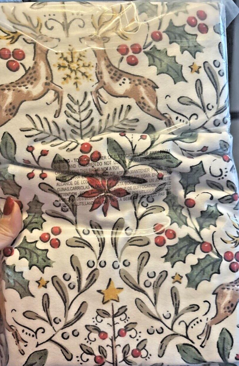 Garnet Hill holiday nutcracker Pillowcase Christmas party snowman deer SET 2