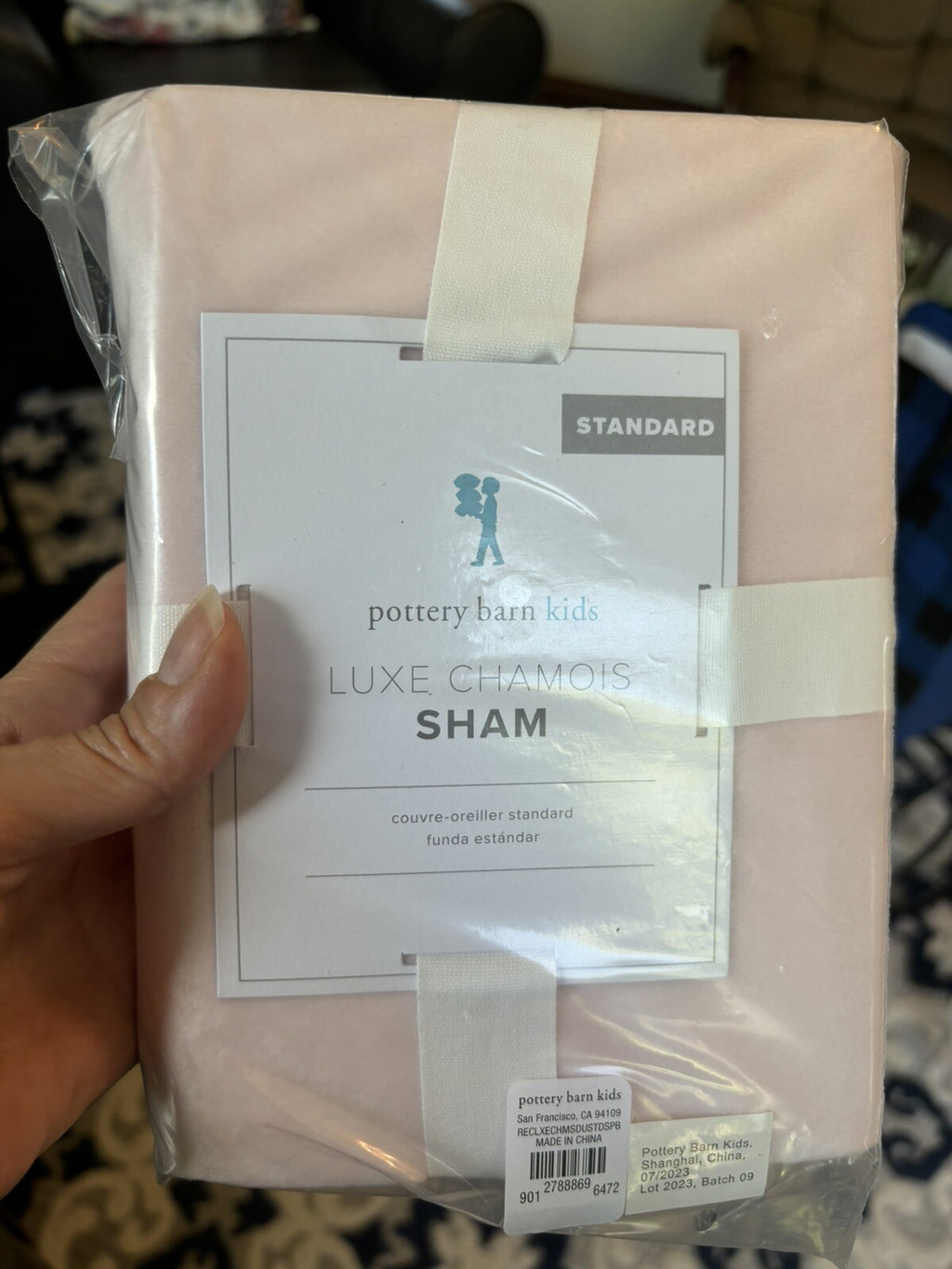 Disney Pottery Barn pillow sham princess Luxe Chamois Pink holiday party gift -