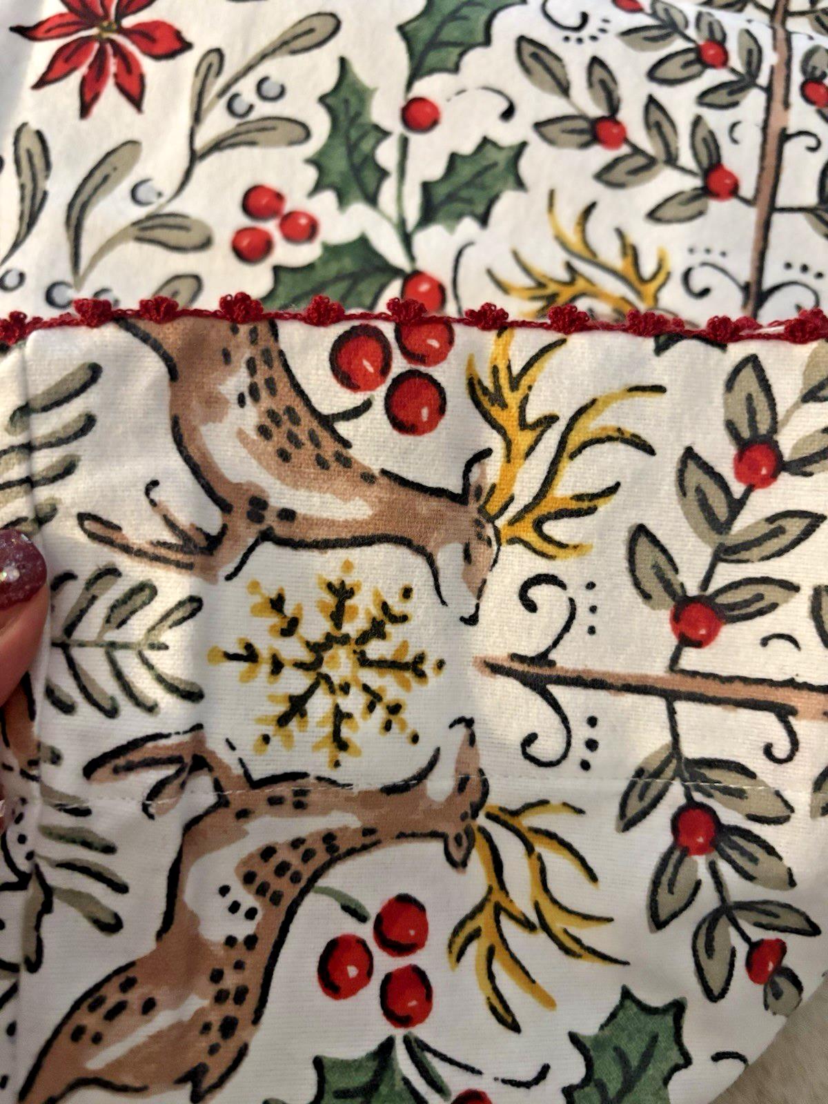 Garnet Hill holiday nutcracker Pillowcase Christmas party snowman deer SET 2