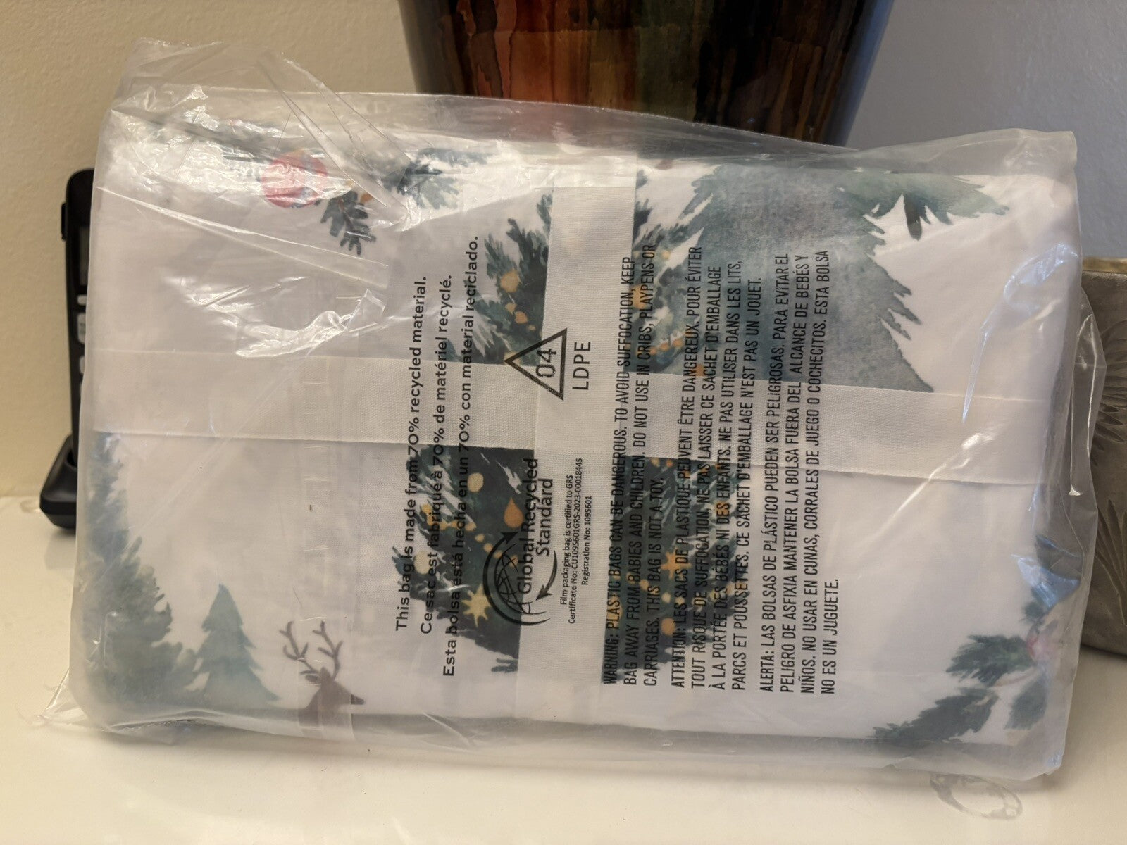 Pottery Barn Christmas Country Full Queen Duvet cover holiday gift party kid .