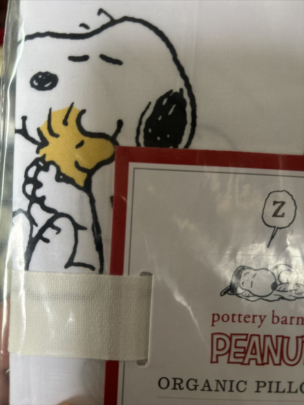 Disney Snoopy Pottery Barn Pillowcase holiday party peanuts school kid travel *