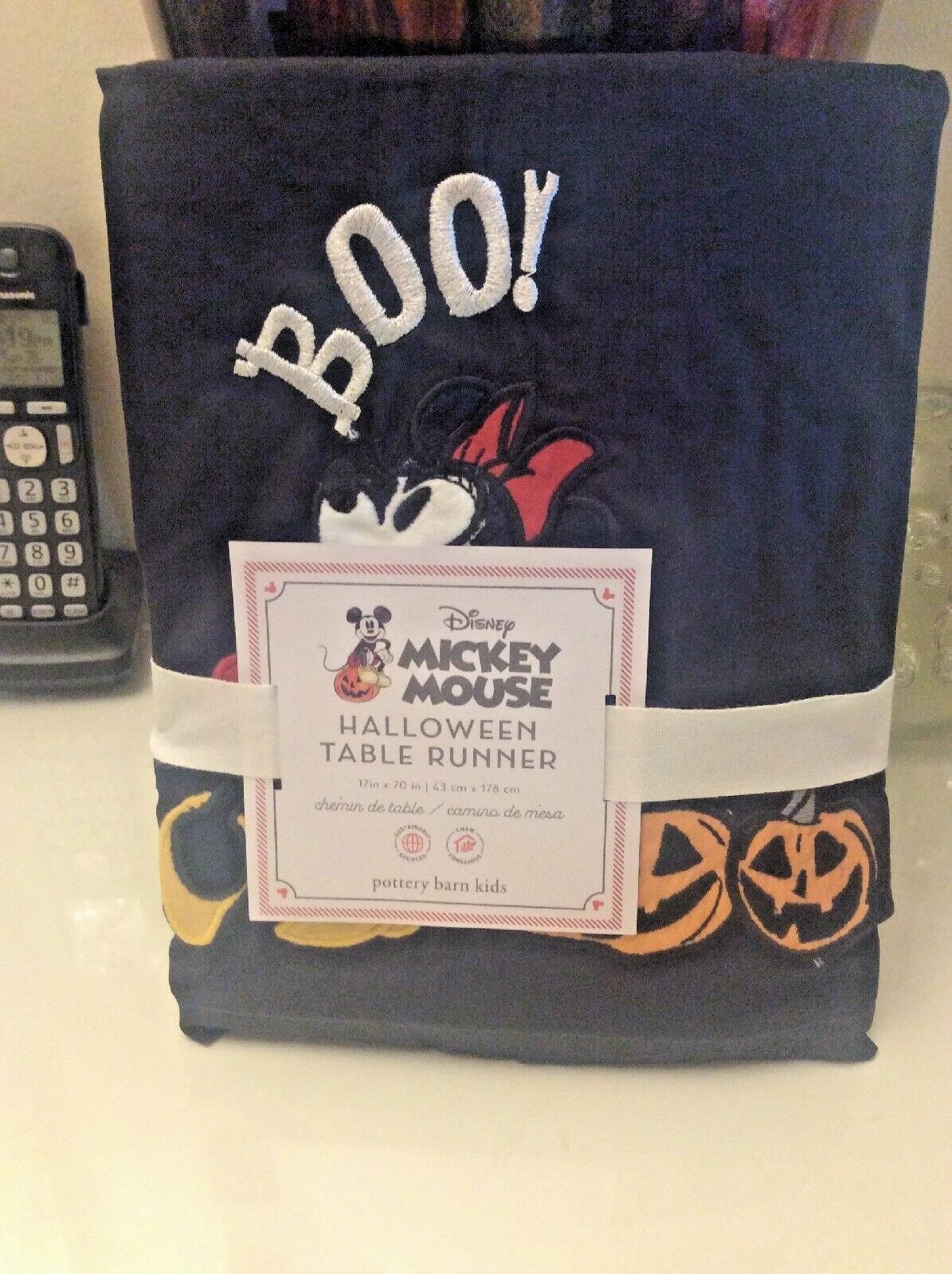 Pottery Barn Disney Mickey Mouse holiday Table runner Party Dinner gift SET 2 m