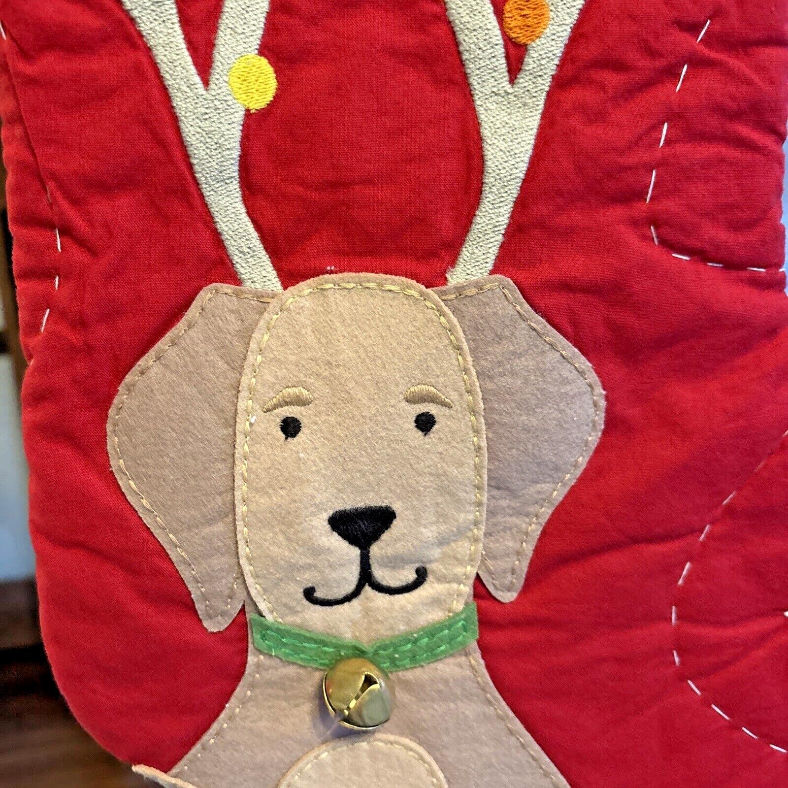 Pottery Barn Holiday Christmas stocking dog gift party reindeer pet Disney kid '