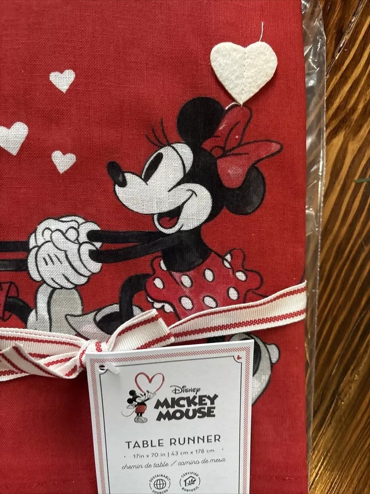 Pottery Barn Disney Mickey Mouse holiday Table runner Party Dinner gift SET 2 m