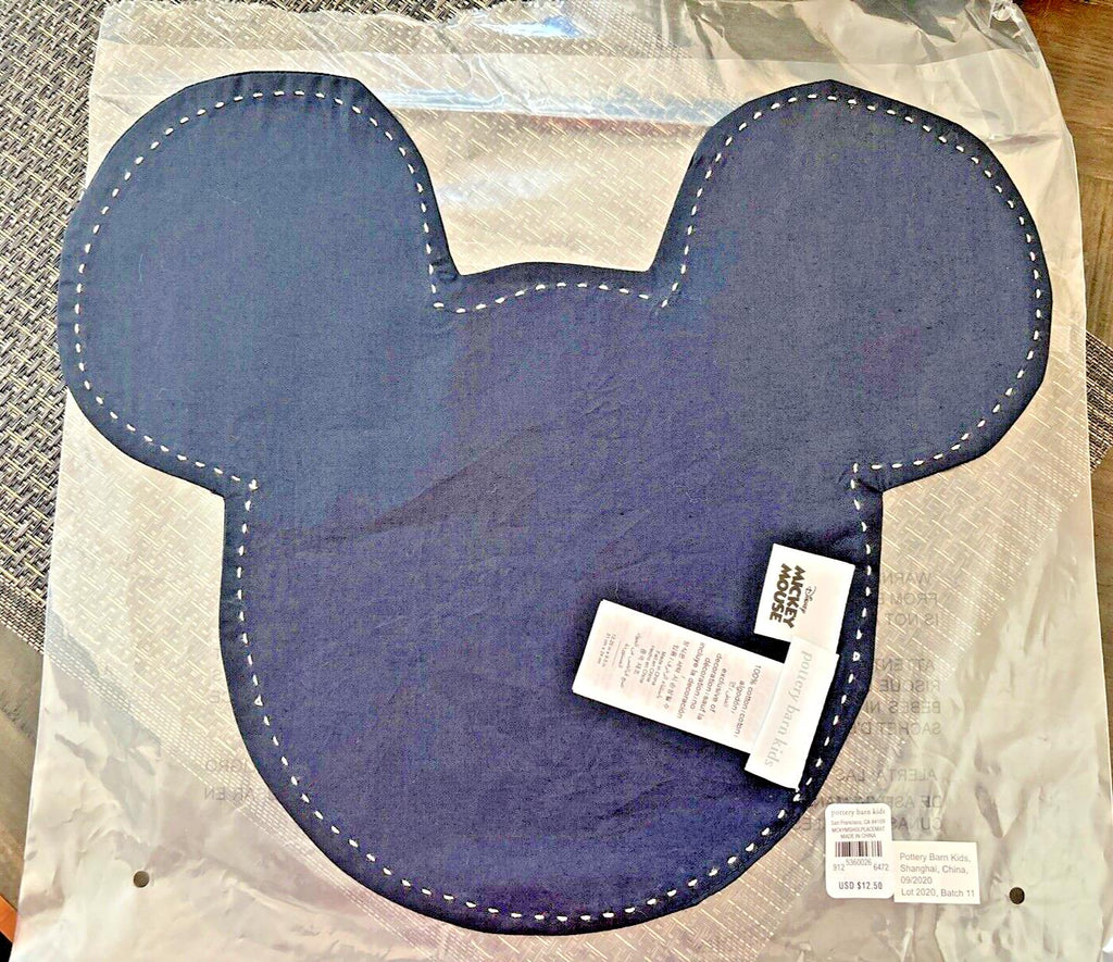 Pottery Barn Mickey Mouse disney Placemat holiday Birthday party gift School?? =