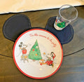 Pottery Barn Mickey Mouse Plate+CUP+PLACE MAT Christmas holiday Disney star m