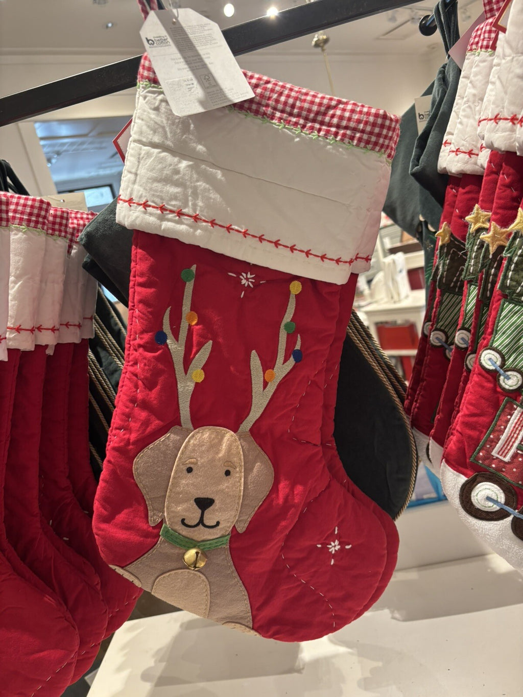 Pottery Barn Holiday Christmas stocking dog gift party reindeer pet Disney kid '