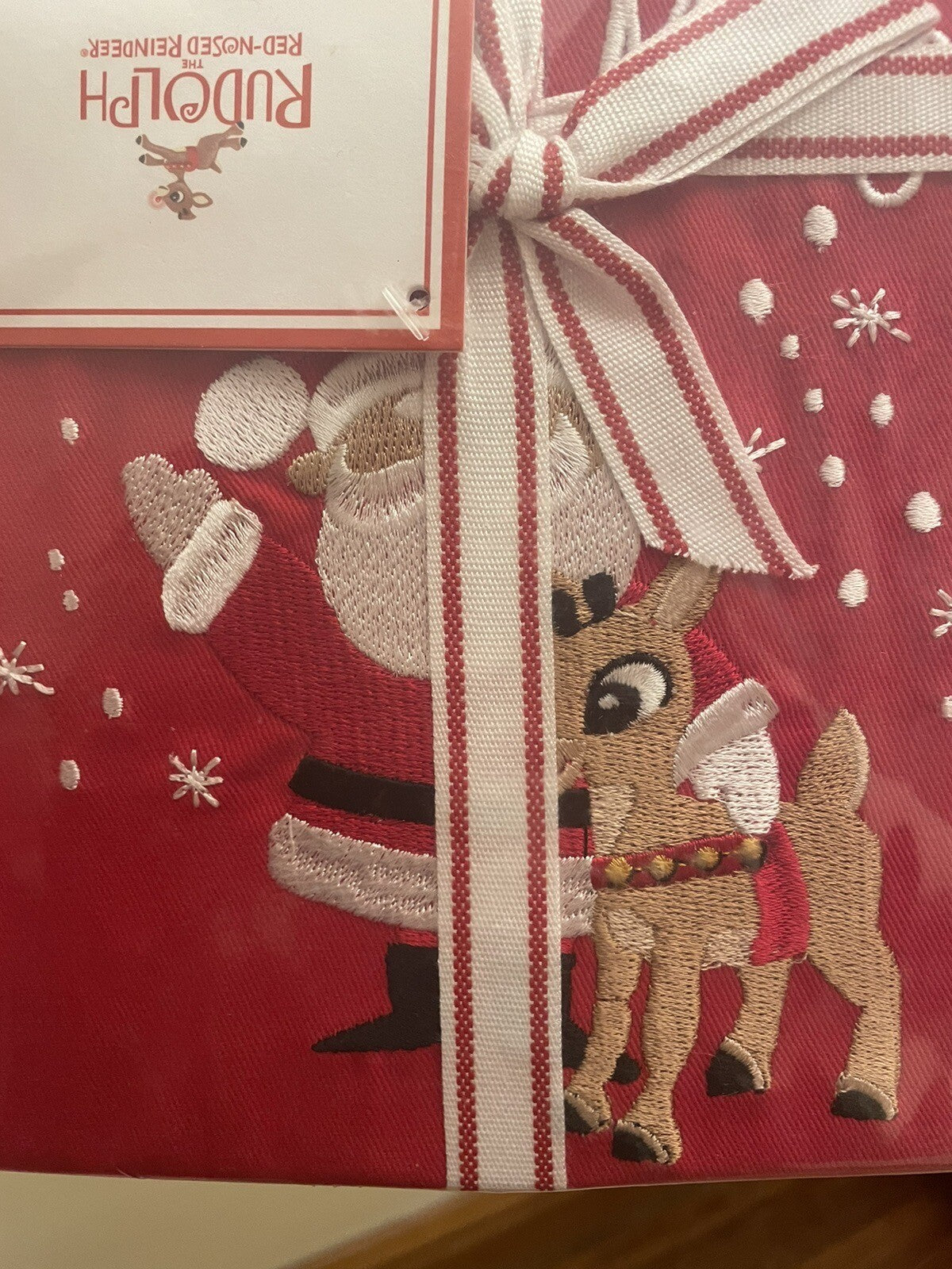 Pottery Barn holiday Christmas Santa Rudolph Disney party Table runner kid  /