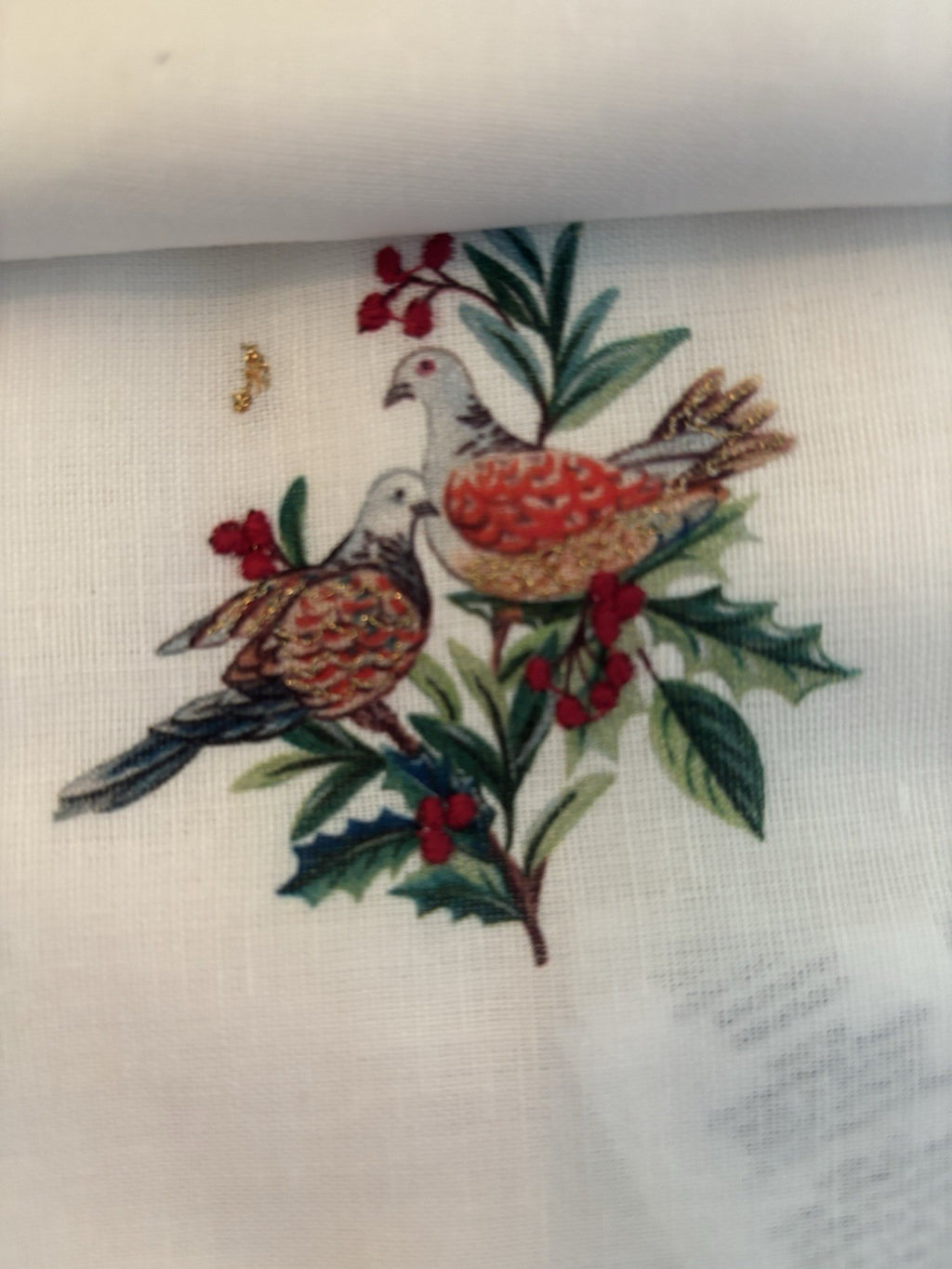Disney Pottery barn holiday table Nutcracker napkin white party SET 12 Christmas
