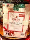 Pottery Barn Rudolph pillowcase holiday Christmas Bumble party Disney kids "