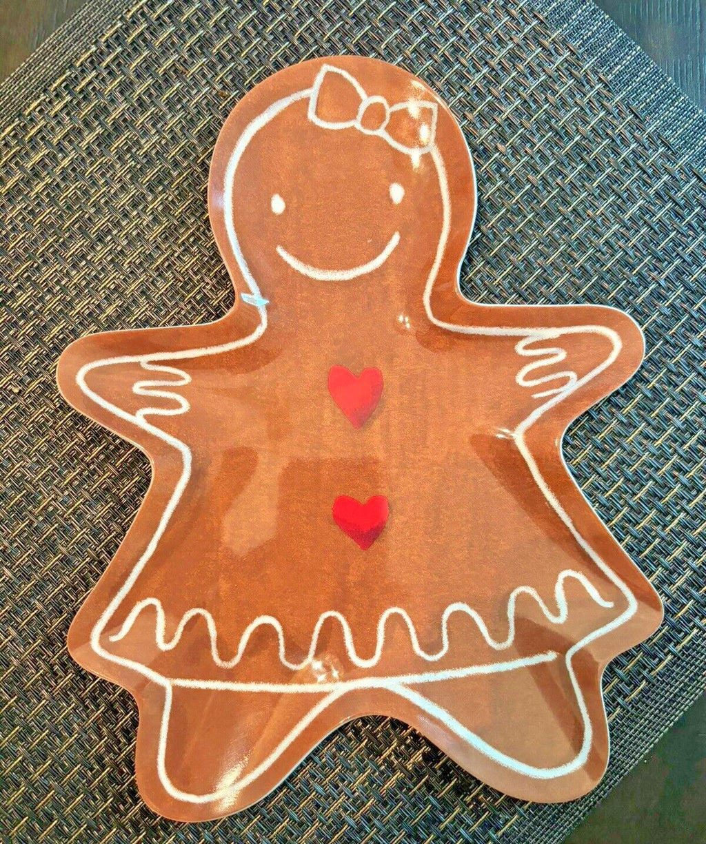 Pottery Barn Christmas Gingerbread Disney holiday boy girl Party Plate SET ]
