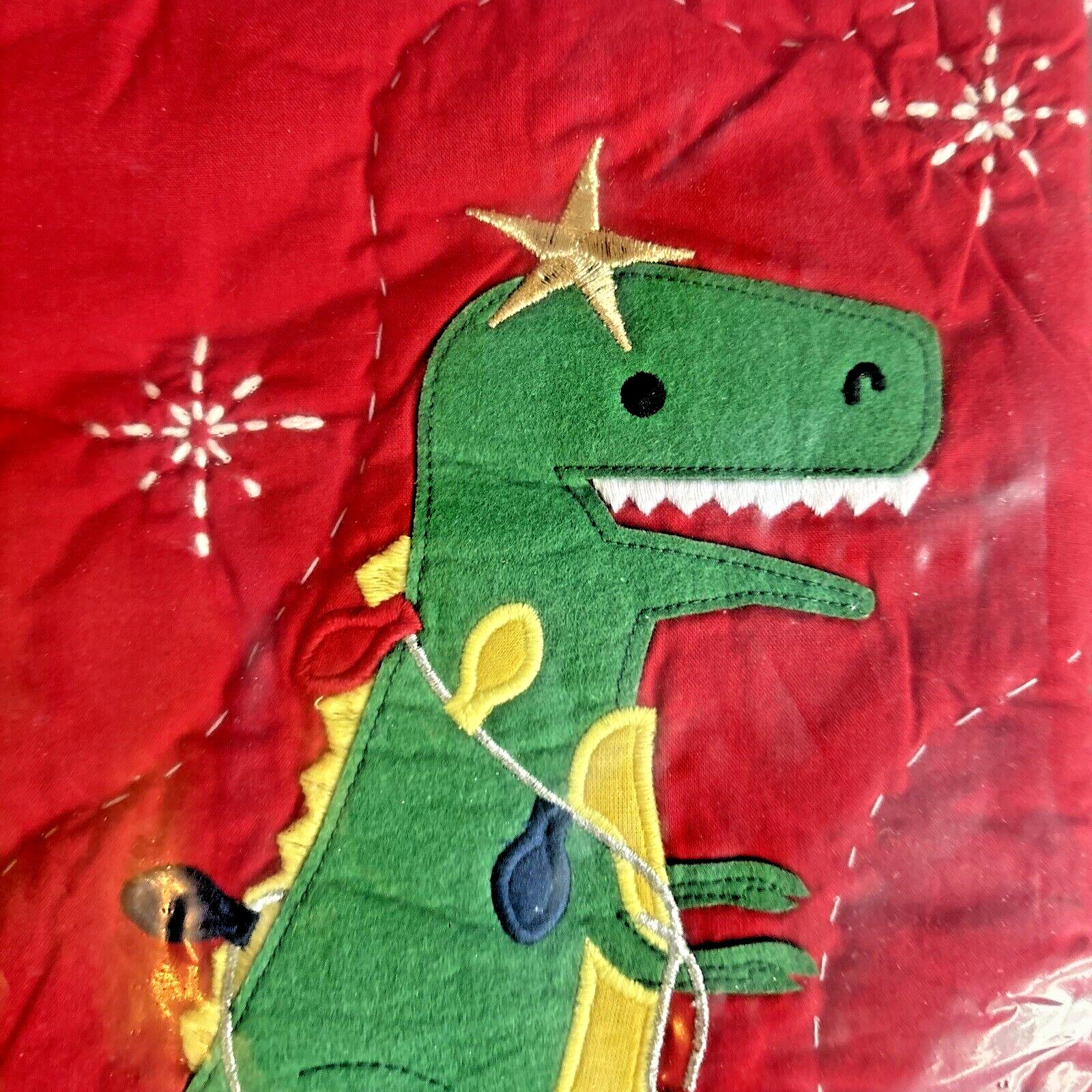 Pottery Barn Holiday Christmas stocking gift Dinosaur Disney school Jurassic kid