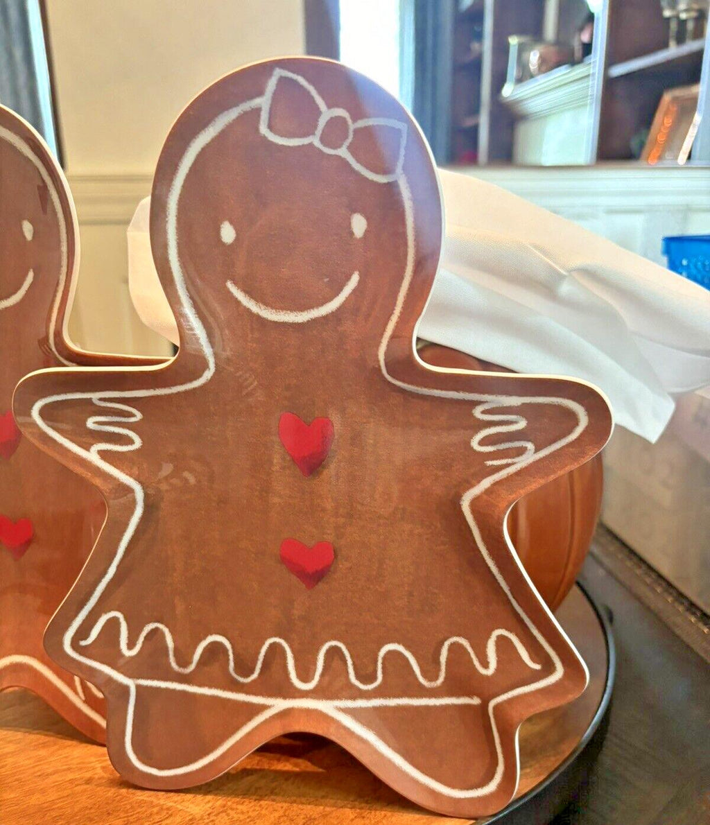 Pottery Barn Christmas Gingerbread Disney holiday boy girl Party Plate SET ]