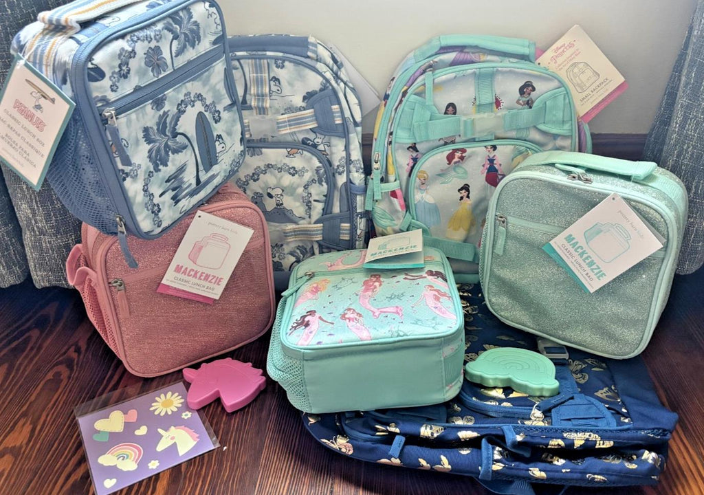 Pottery Barn kids School Disney Snoopy Nemo BACKPACK LUNCH BOX travel Bag n
