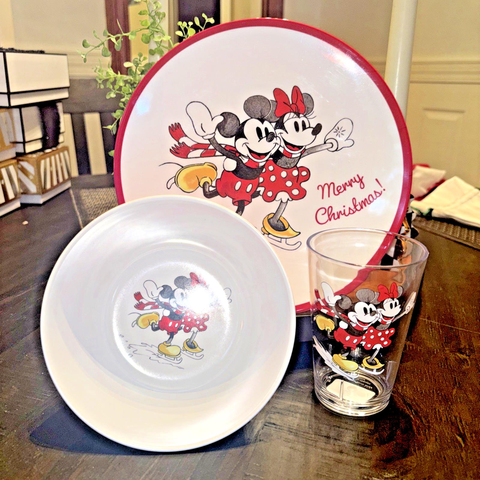 Pottery Barn Christmas Mickey Mouse Dinner party set holiday birthday gift kid m
