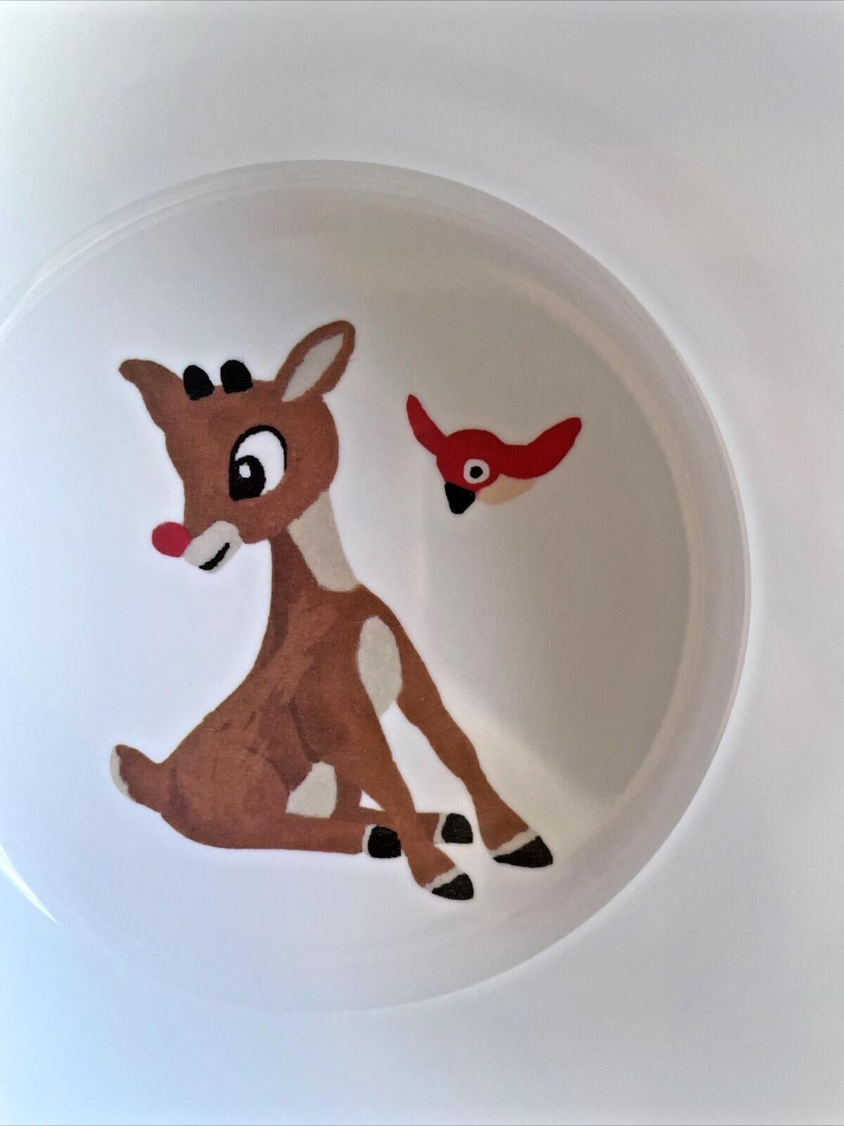 Pottery Barn Christmas Rudolph Reindeer Clarice Disney bowl holiday gift party `