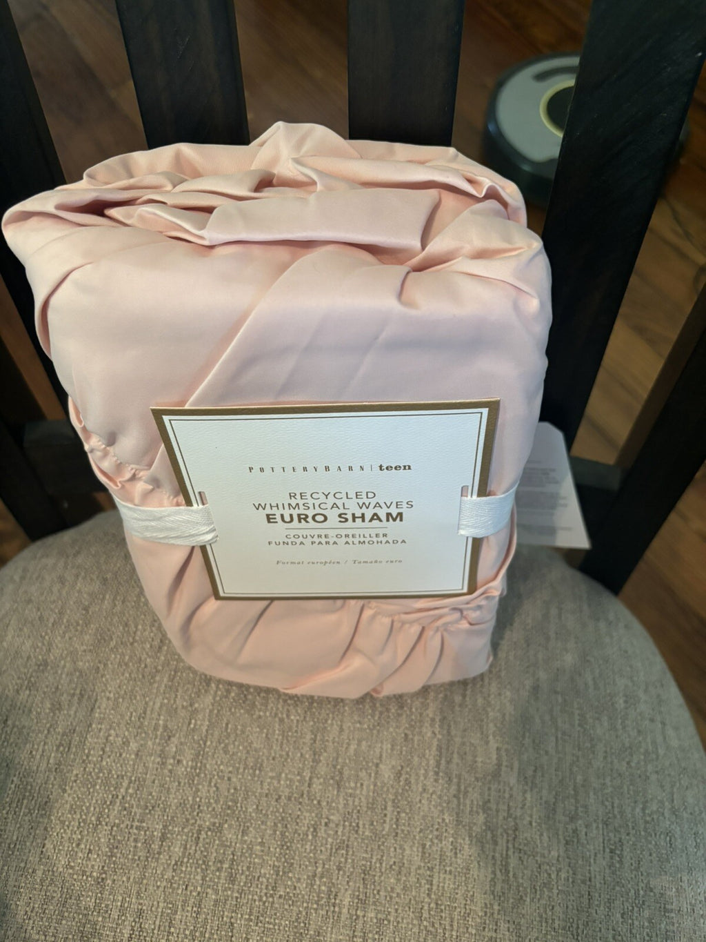 Pottery Barn holiday Disney princess pink girl pillow sham Euro ruched bed gift