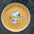 Disney Snoopy Pottery Barn peanuts school PLATE Holiday party heart  ?? kid !.