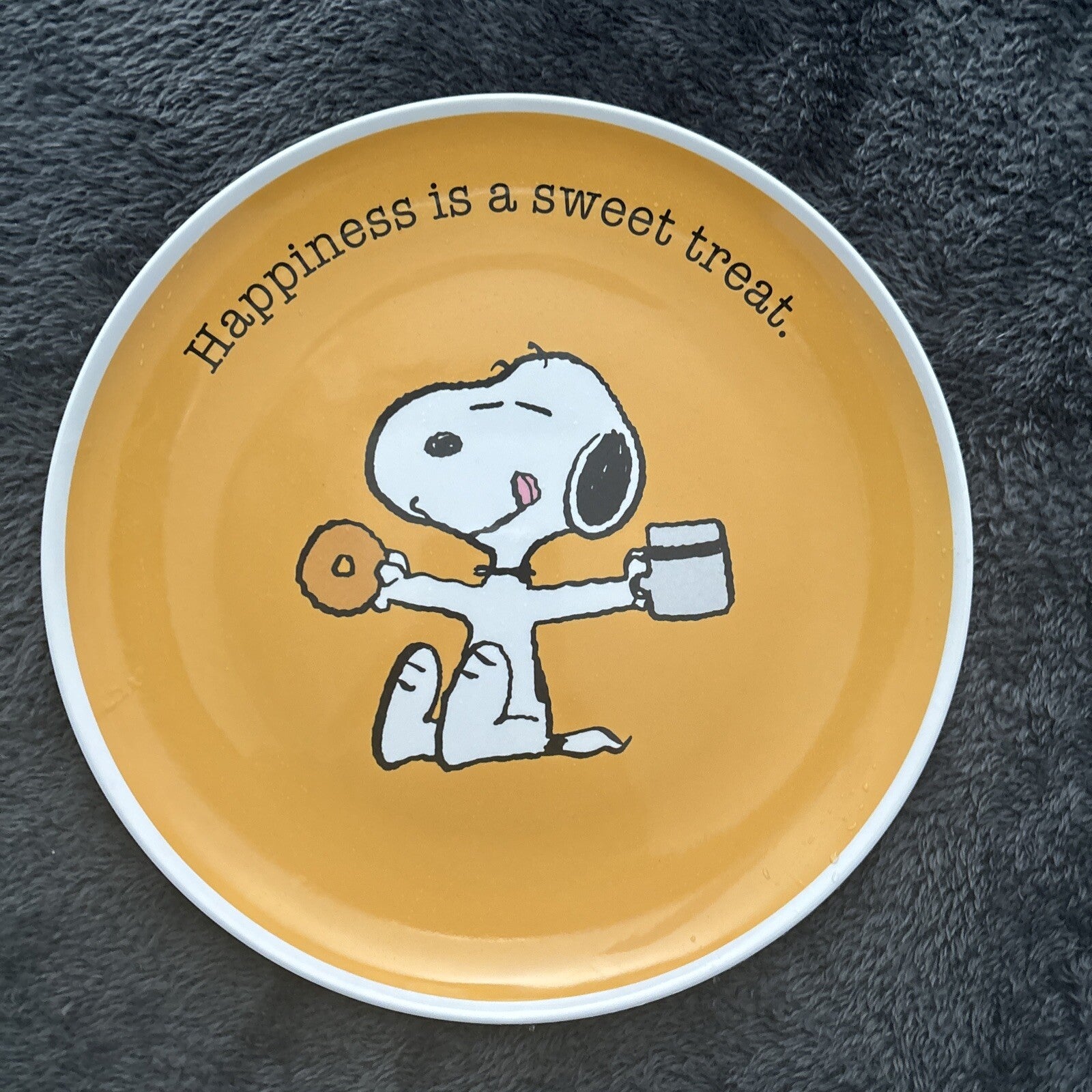 Disney Snoopy Pottery Barn peanuts school PLATE Holiday party heart  ?? kid !.