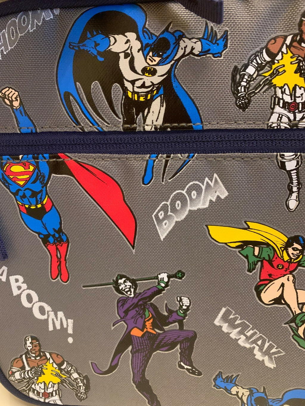 Pottery Barn School marvel Superman Lunch box bag Batman Justice space SET boy "