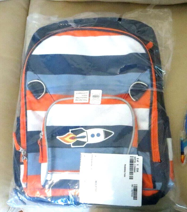 School Pottery barn planet Backpack Disney space+LUNCH BOX+Water gift boy .