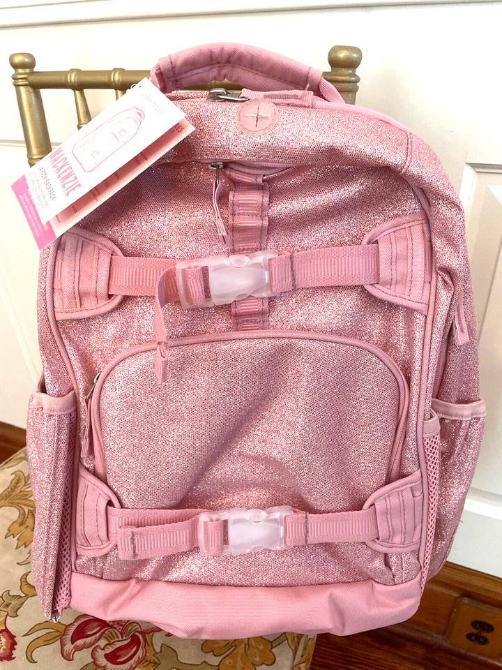 Pottery barn school Disney princess glitter Barbie Travel Backpack girl pink .