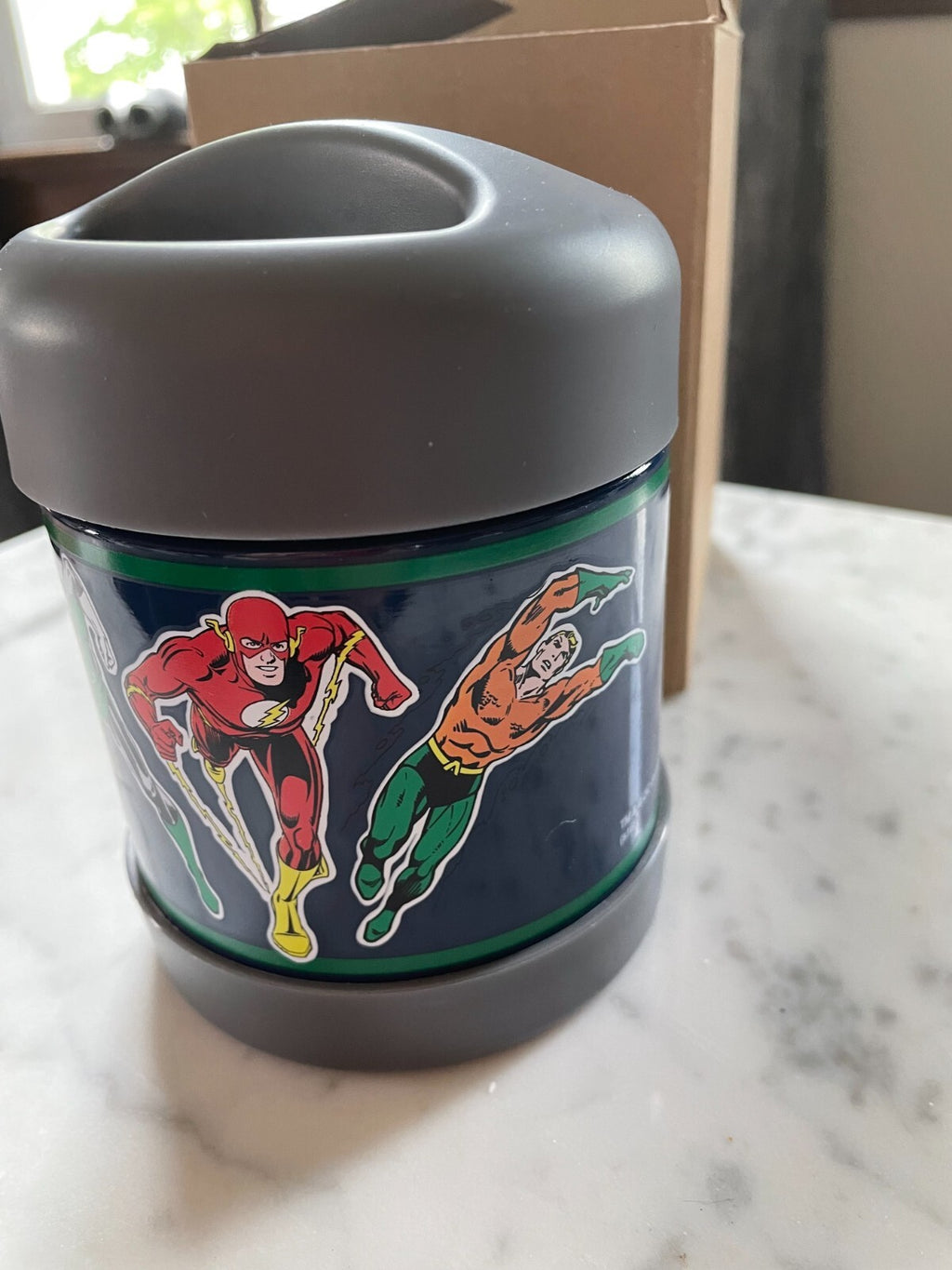 Pottery Barn School marvel Superman Lunch box bag Batman Justice space SET boy "