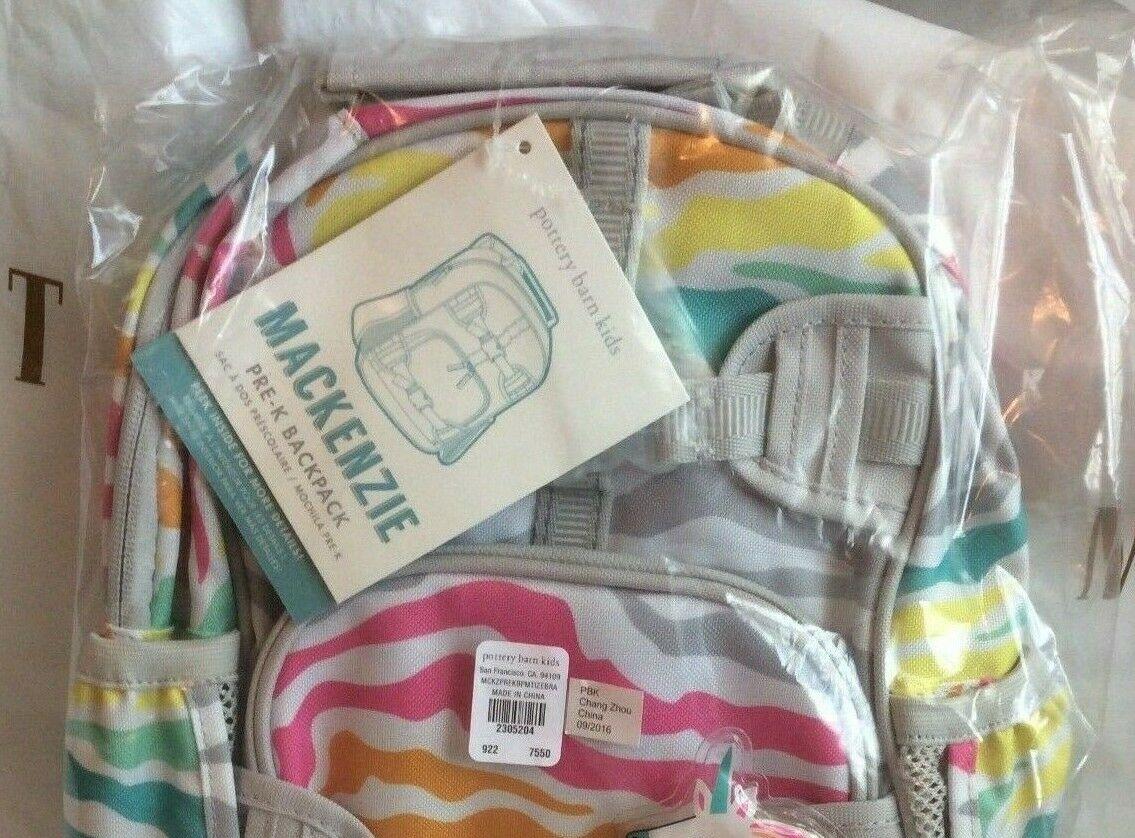 School Pottery barn BACKPACK Pre k RAINBOW ZEBRA Mini bag gift Disney travel .